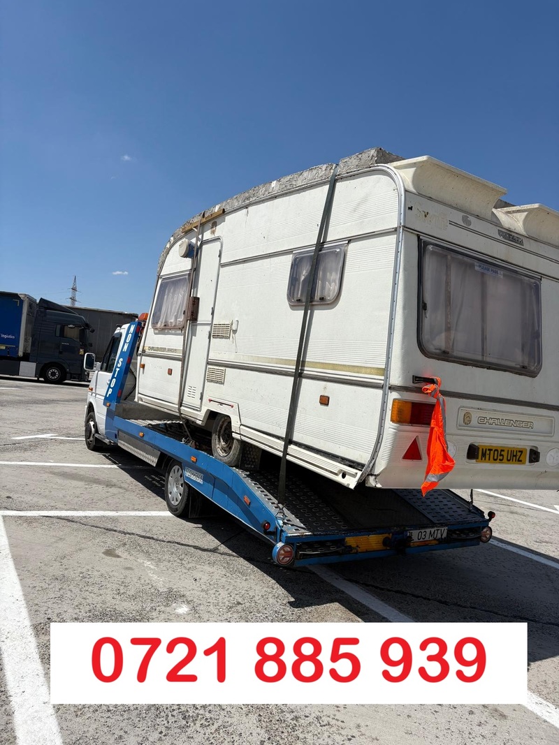 Transport cu platforma auto rulota